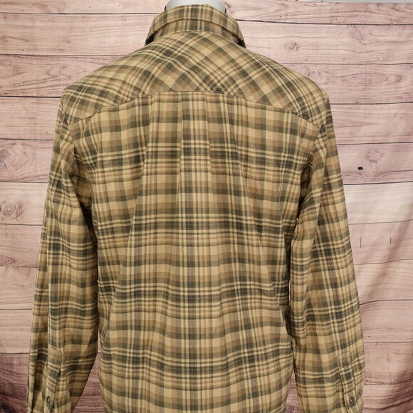 CABELA'S POLYESTER BLEND LONG SLEEVE FLANNEL BUTTON DOWN SHIRT MENS SIZE M - Picture 4 of 7